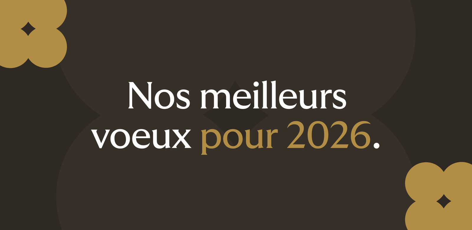 Les voeux de notre fondateur pour 2026